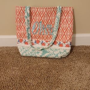 Homemade Monogrammed Olivia Diaper Bag